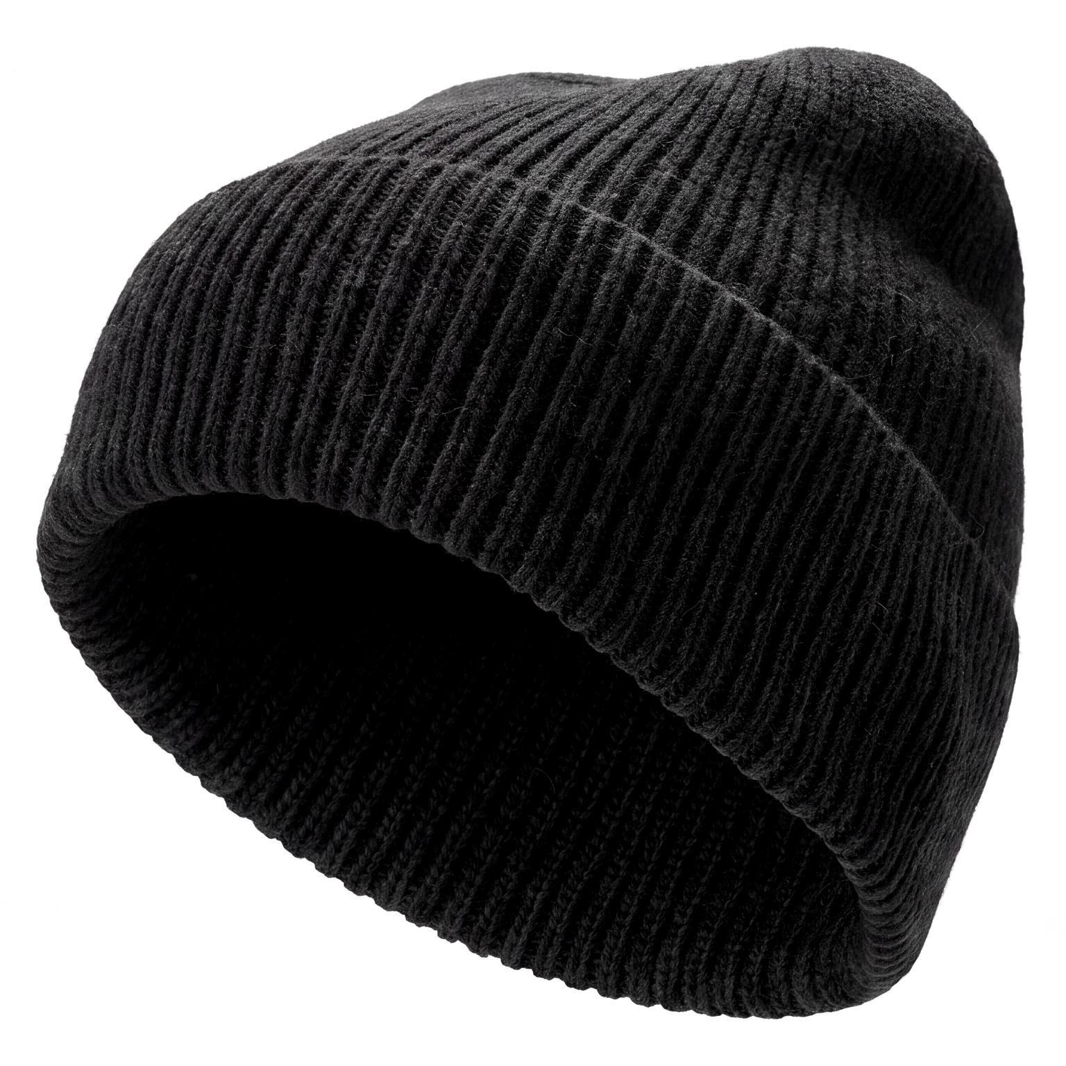 Nordic | μαύρος σκούφος beanie από μείγμα μαλλιού Nordic | μαύρος σκούφος beanie από μείγμα μαλλιού