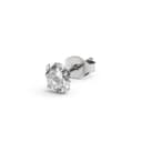 Aura | 6 mm titan hvit zirkonia-stiftøredobb Aura | 6 mm titan hvit zirkonia-stiftøredobb