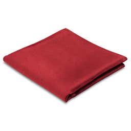 Кърпичка за сако от копринен туил в цвят бургунди