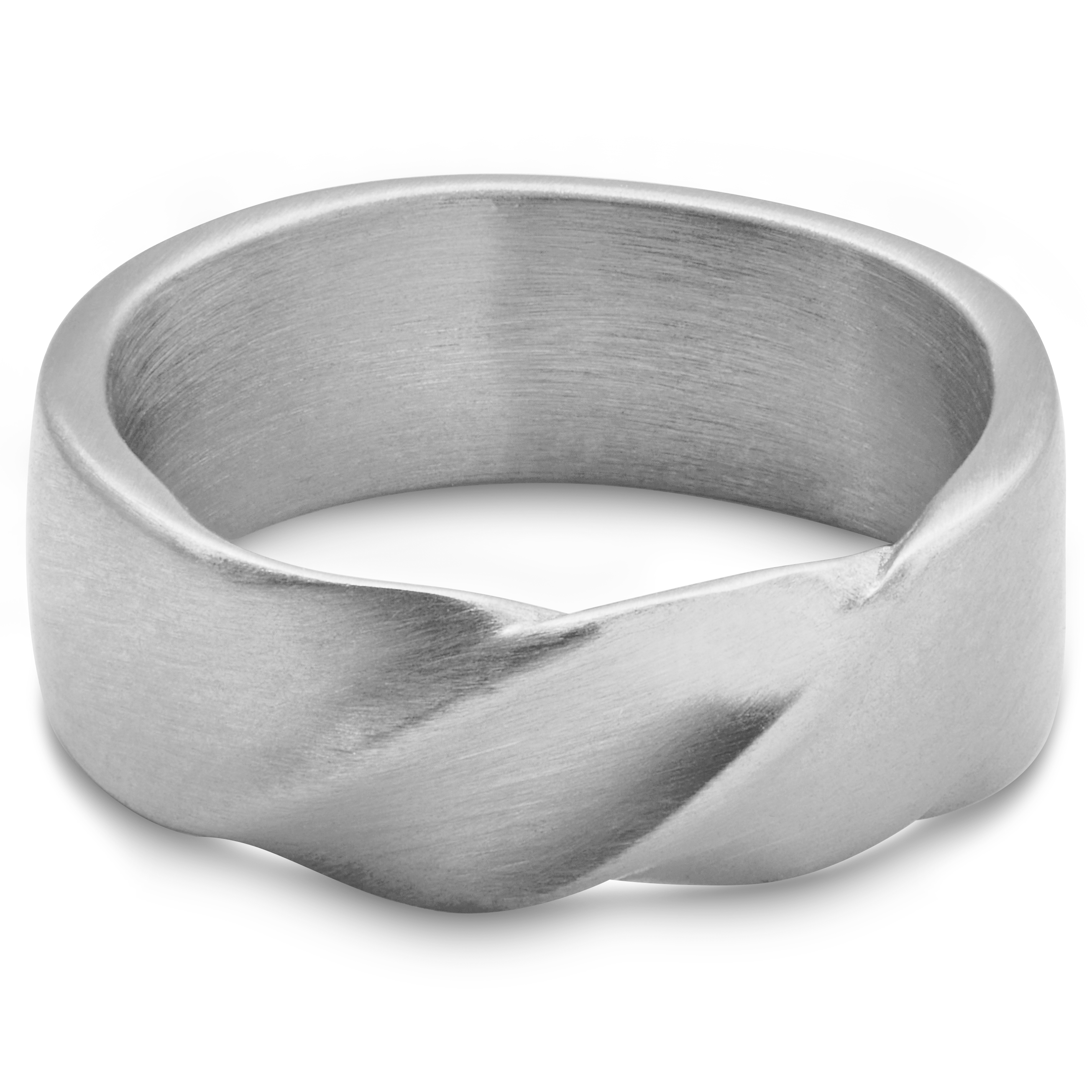 Evan Brody Matt Vridd Stål Ring - 4