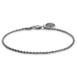 Essentials | 2 mm Silver-Tone Rope Chain Bracelet