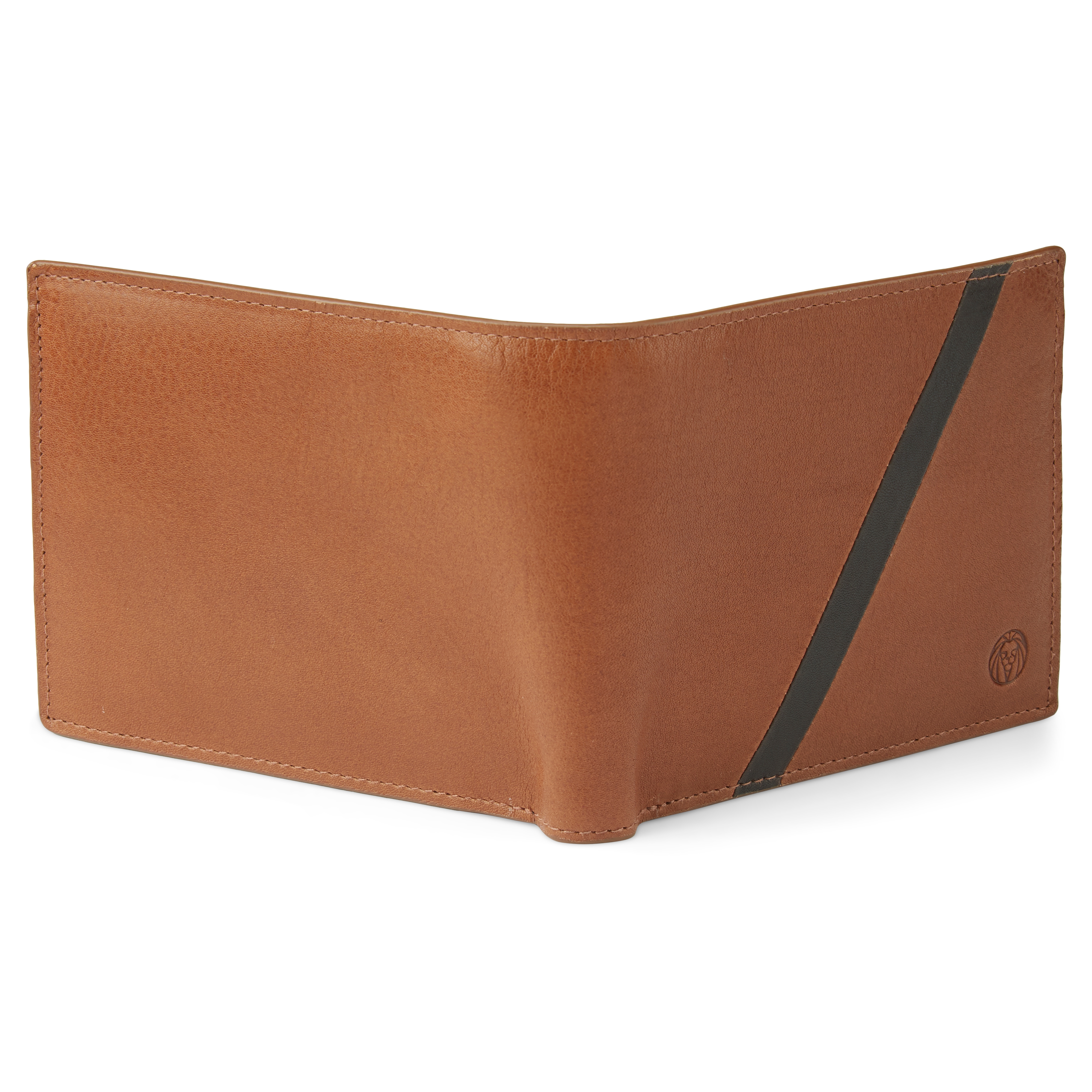 Lind Tan & Dark-Brown Leather RFID-Blocking Wallet - 5