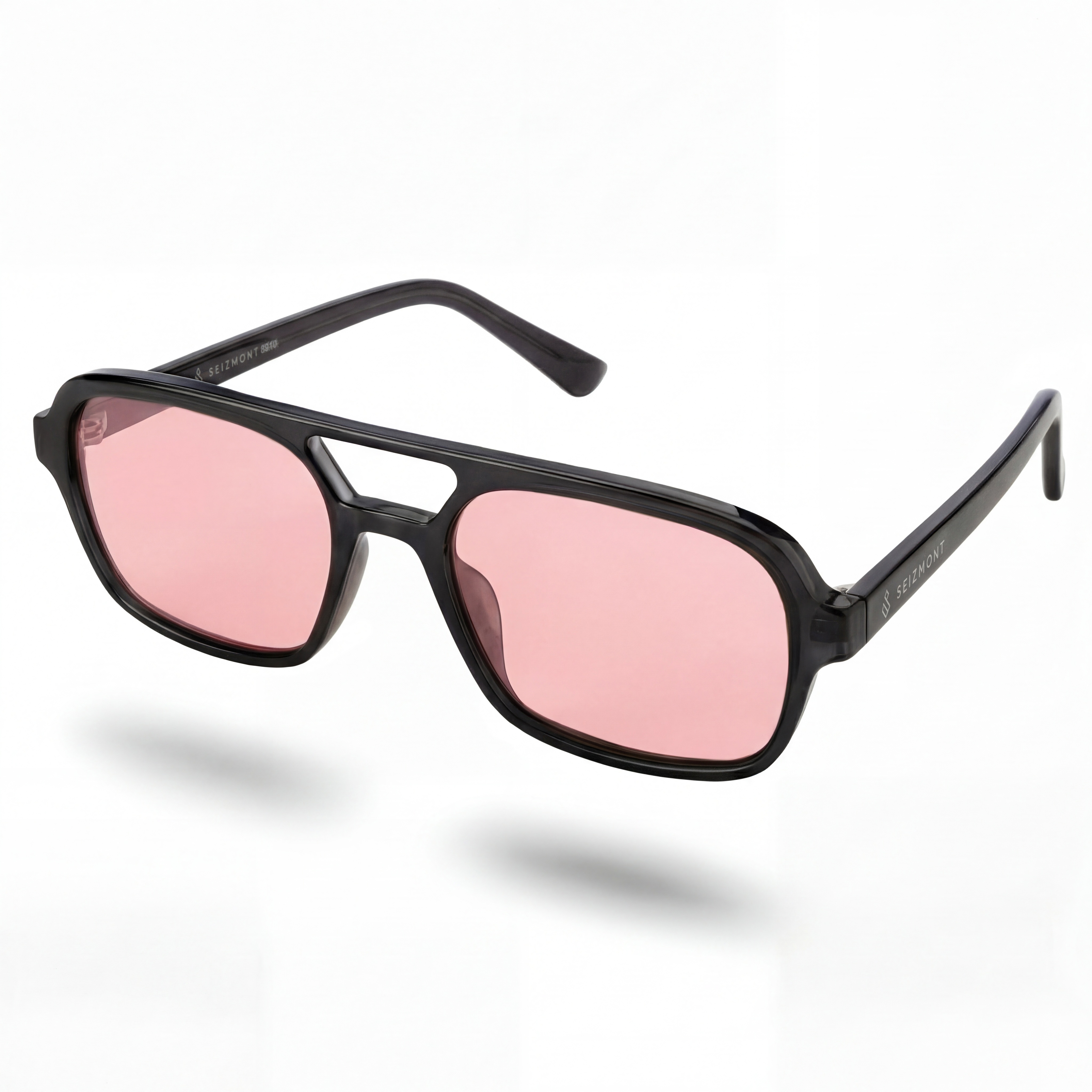Spectrum | Smoky Black & Pink Aviator Sunglasses - 2