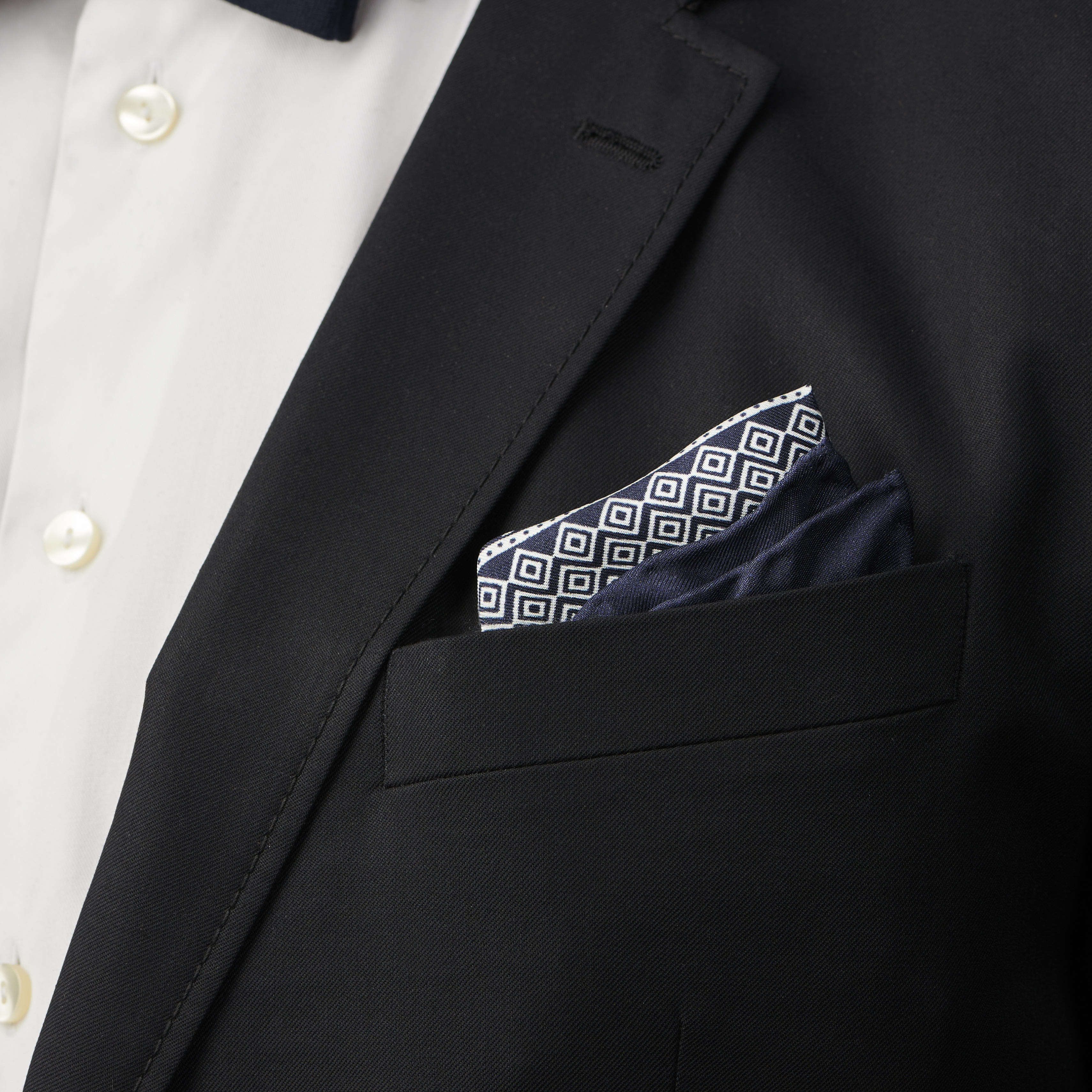 Fazzoletto da taschino Broox Brux in seta - 5