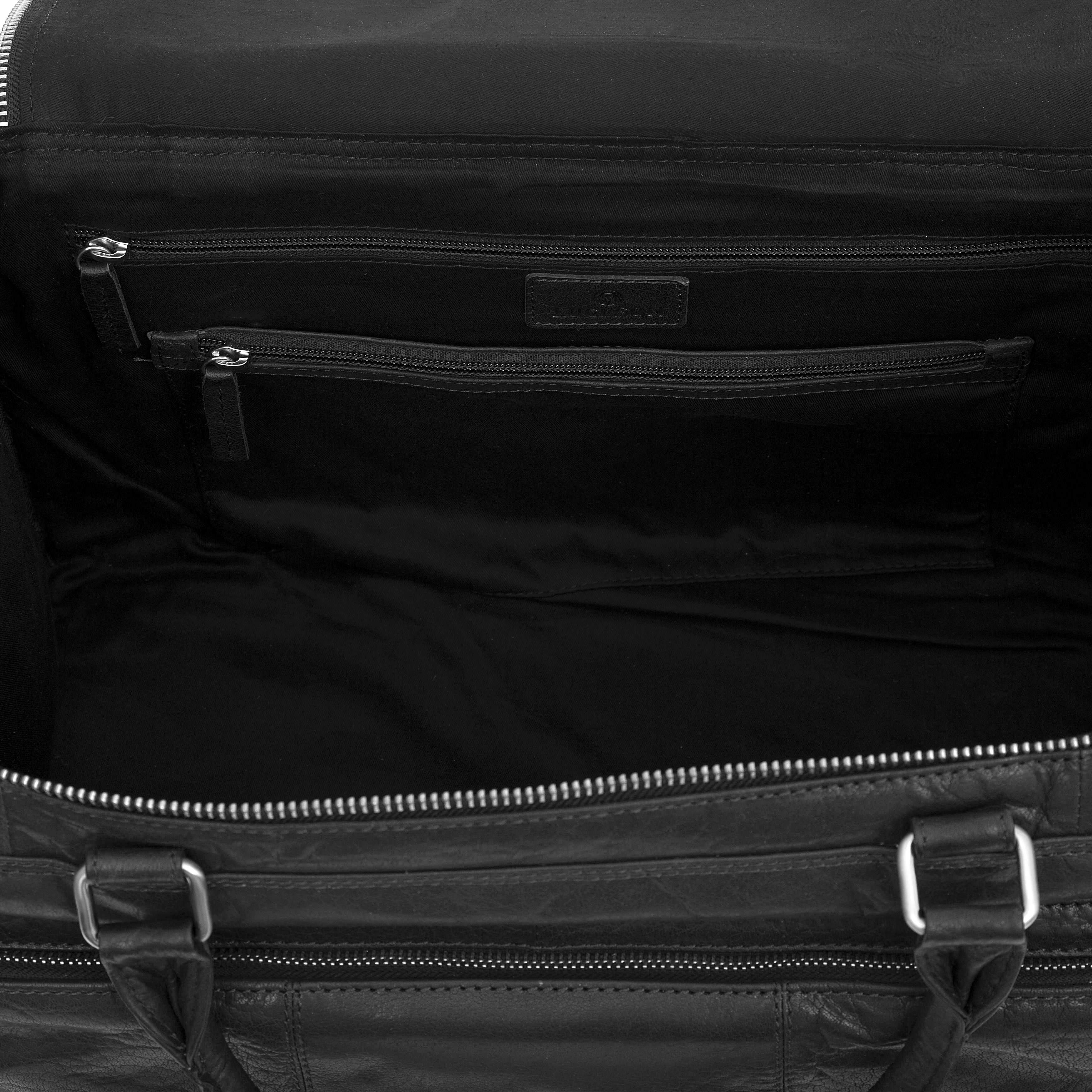 Montreal Svart Reisebag av Skinn - 12