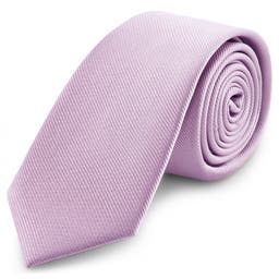 Corbata de grogrén violeta claro de 8 cm
