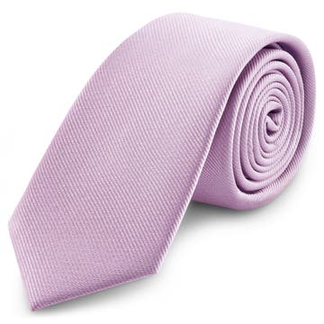 Lichtpaarse Grosgrain Stropdas van 8 cm Lichtpaarse Grosgrain Stropdas van 8 cm