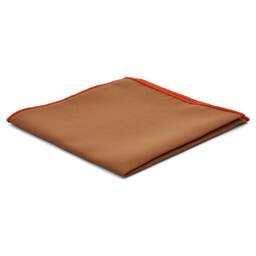 Light Brown Basic Pocket Square