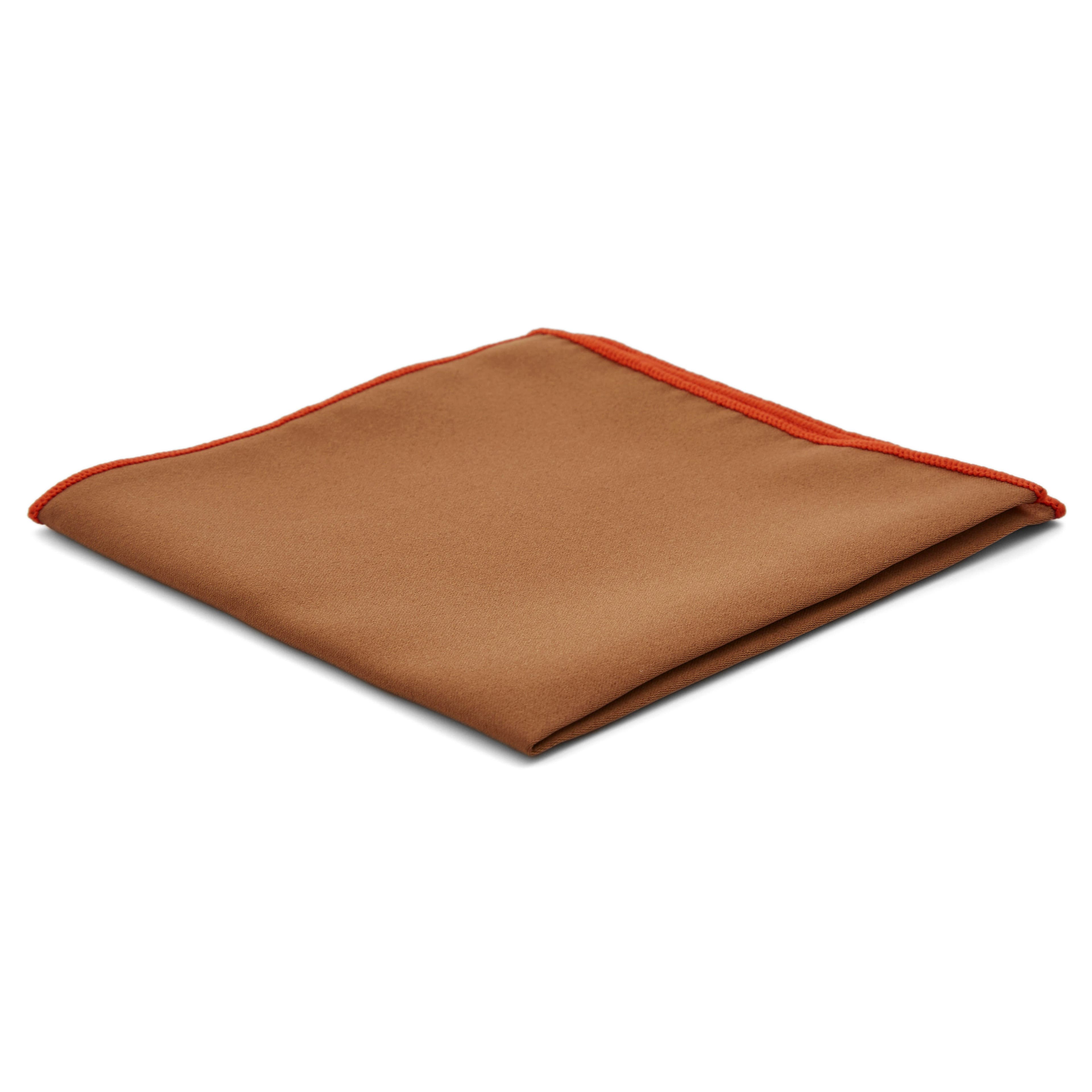 Pañuelo de bolsillo básico marrón claro