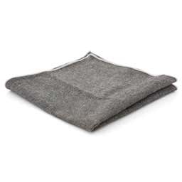 Pañuelo de bolsillo de lana gris