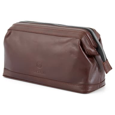 Jasper | Brown Leather Wash Bag Jasper | Brown Leather Wash Bag