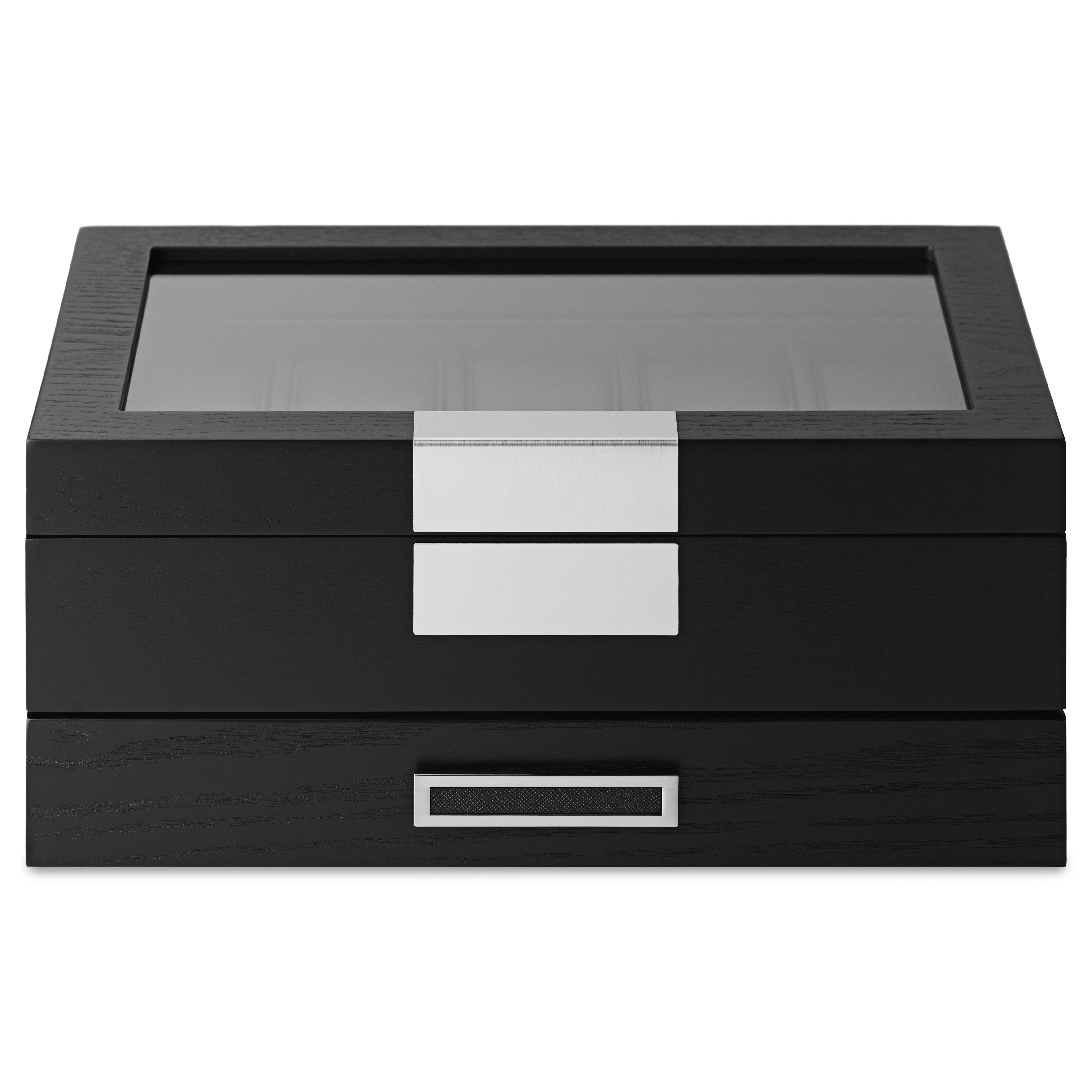 Coffret avec placage noir -  pour 10 montres et bijoux  - 3