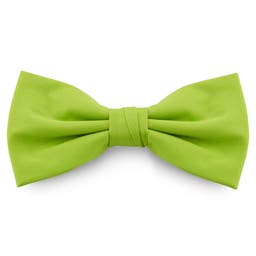 Lime Green Basic Pre-Tied Bow Tie