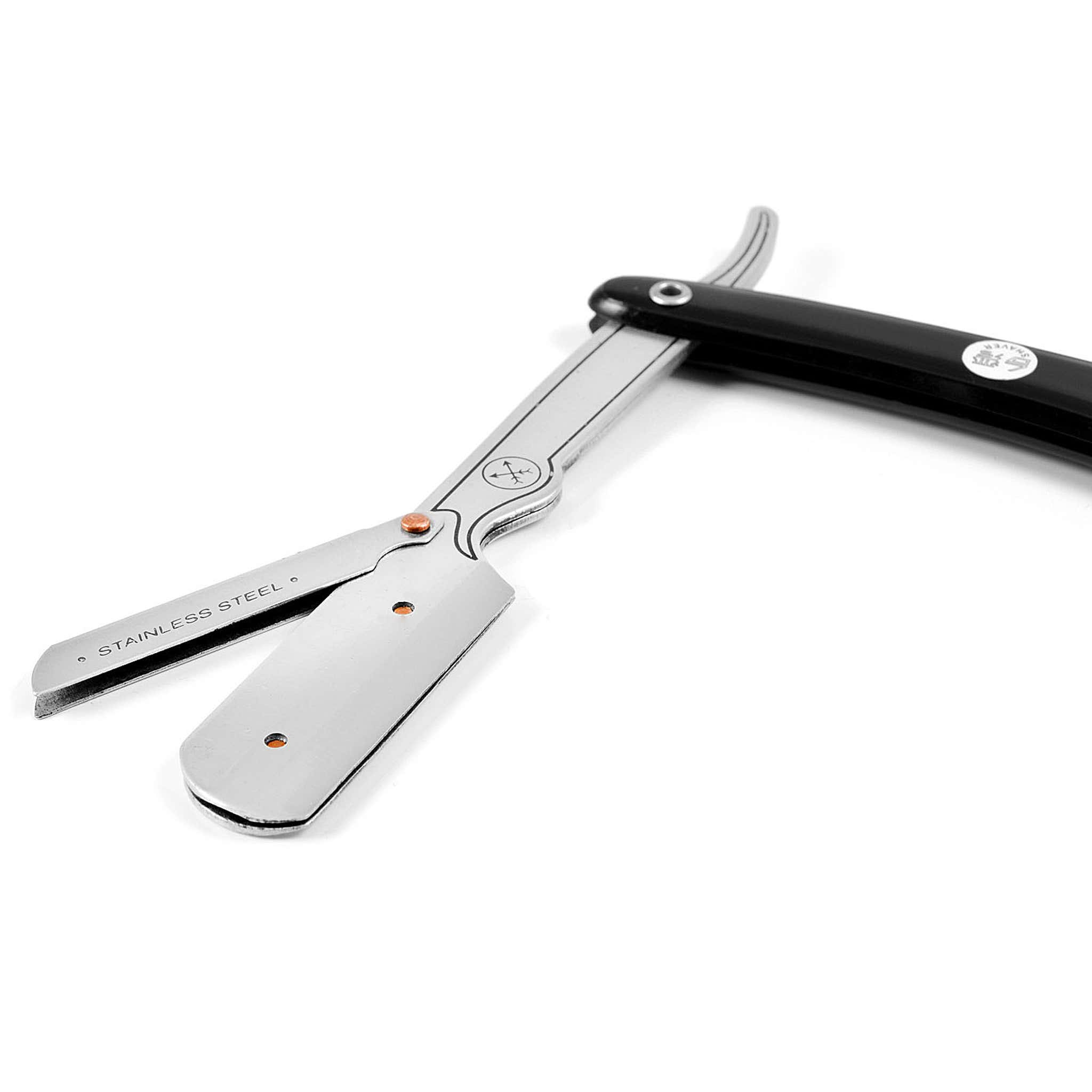 Rasoio a mano libera universale nero con lame usa e getta Disponibile! Parker Rasoio a mano libera universale nero con lame usa e getta Disponibile! Parker