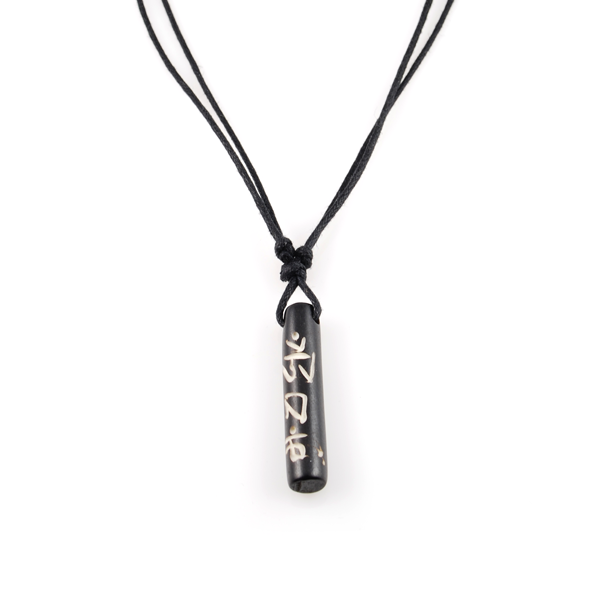 Rund Mandlig Ben Halskæde - 2