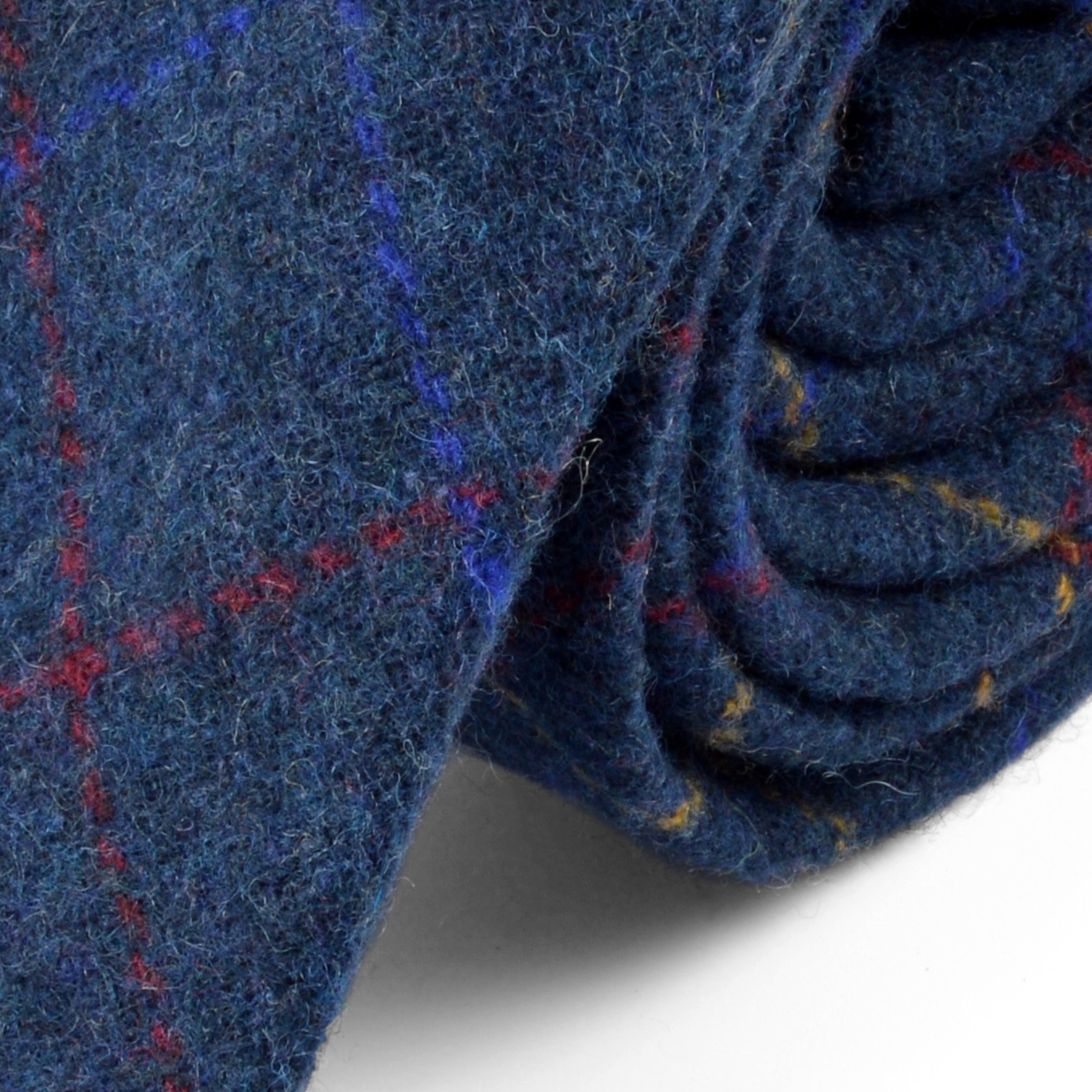 Blue Chequered Handmade Tie - 2