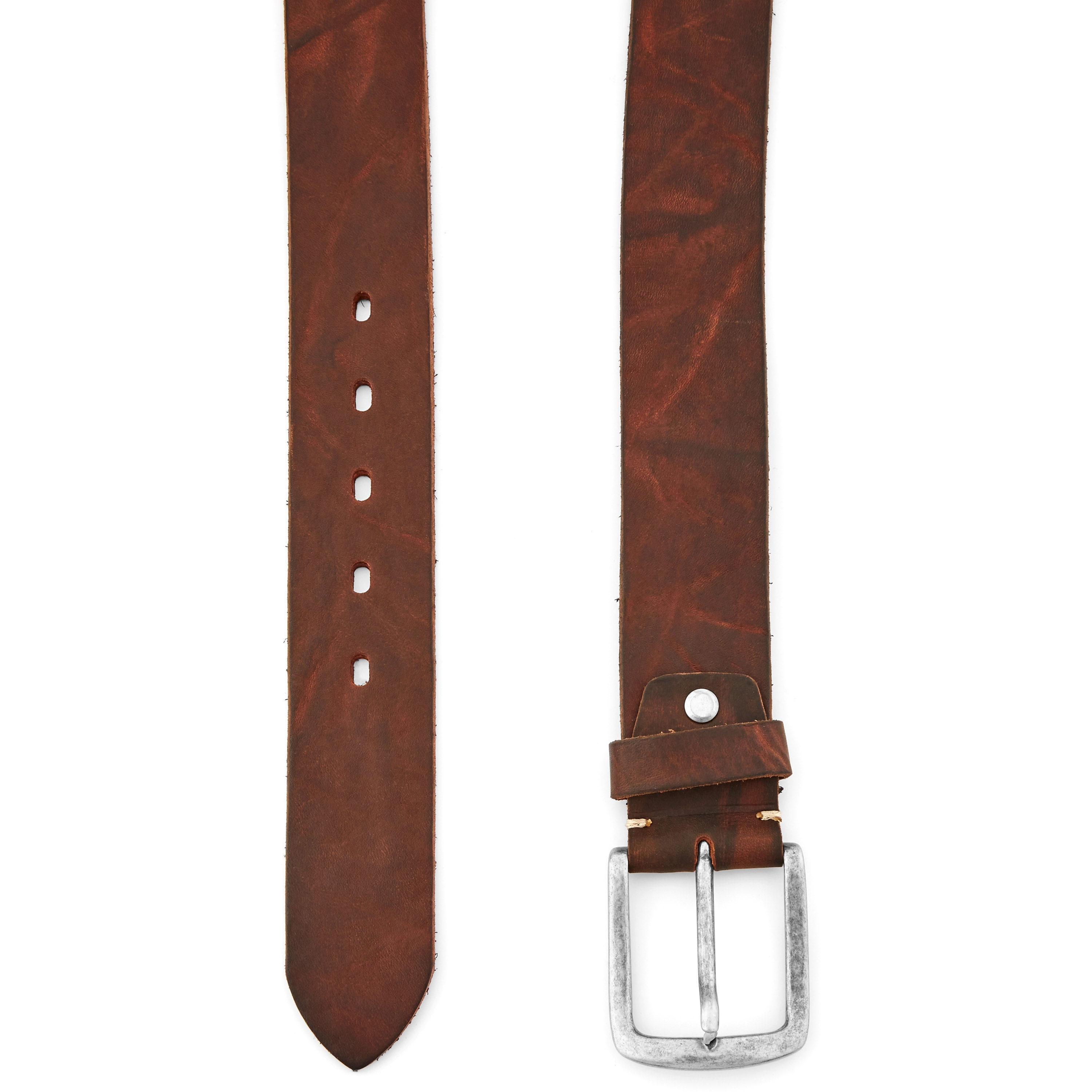 Lässiger Brauner Ledergürtel - 2