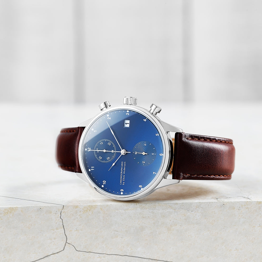 1815 Χρονογράφος | Χειρουργικό Ατσάλι & Μπλε Sunray - 5