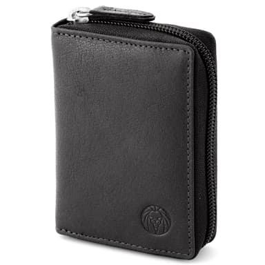Black California Leather Card Holder Black California Leather Card Holder