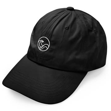 Waykins | Casquette noire en nylon avec Logo Waykins | Casquette noire en nylon avec Logo