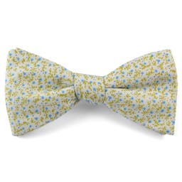 Blue Forest Cotton Pre-Tied Bow Tie