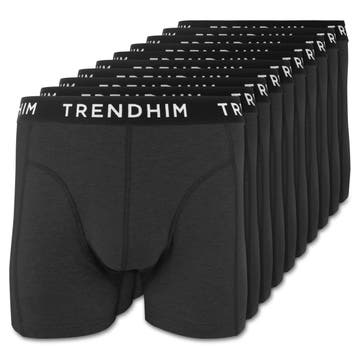 FlexFeel | Опаковка от 10 чифта черни памучни боксерки FlexFeel | Опаковка от 10 чифта черни памучни боксерки