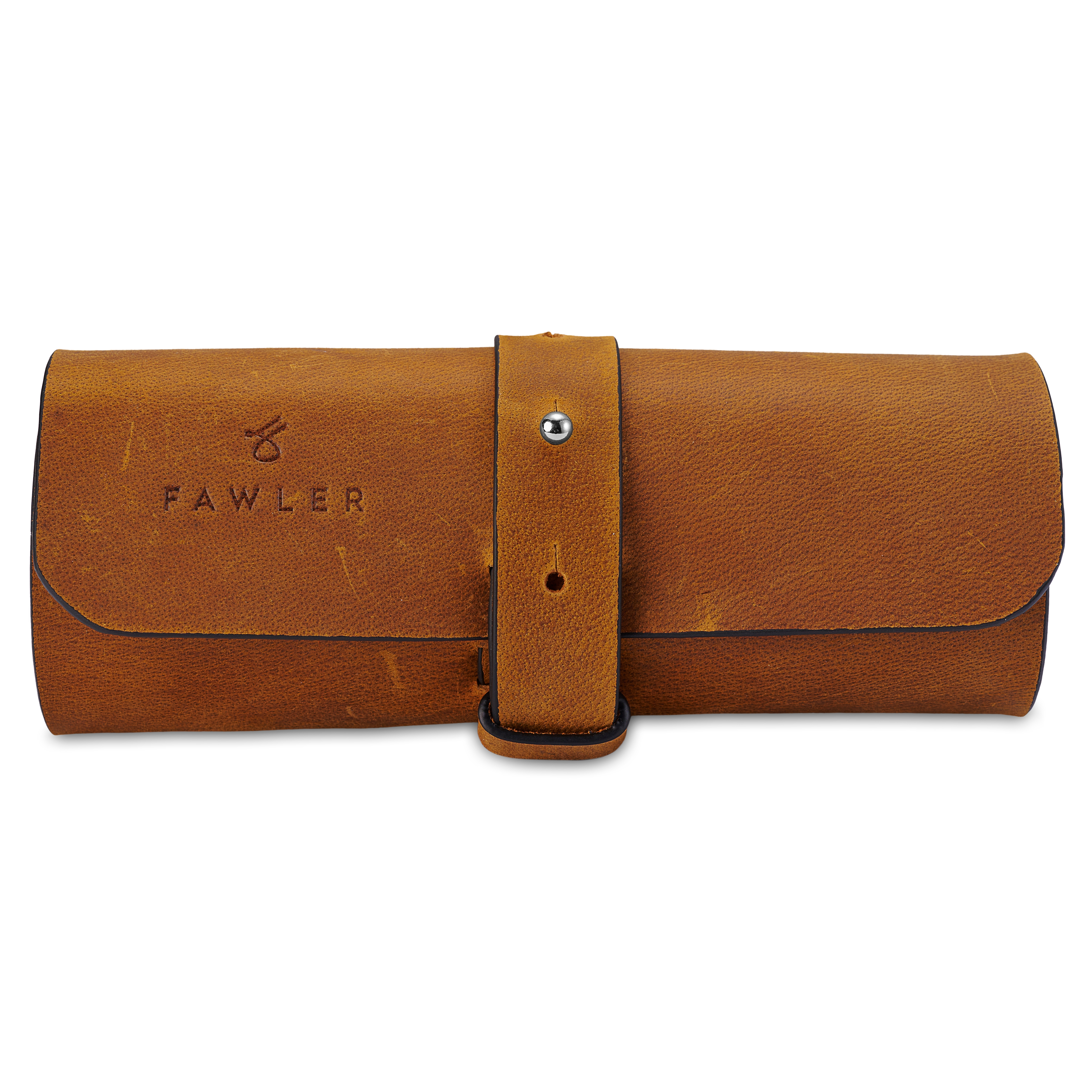 Kabelfodral i Brunt Läder - 5