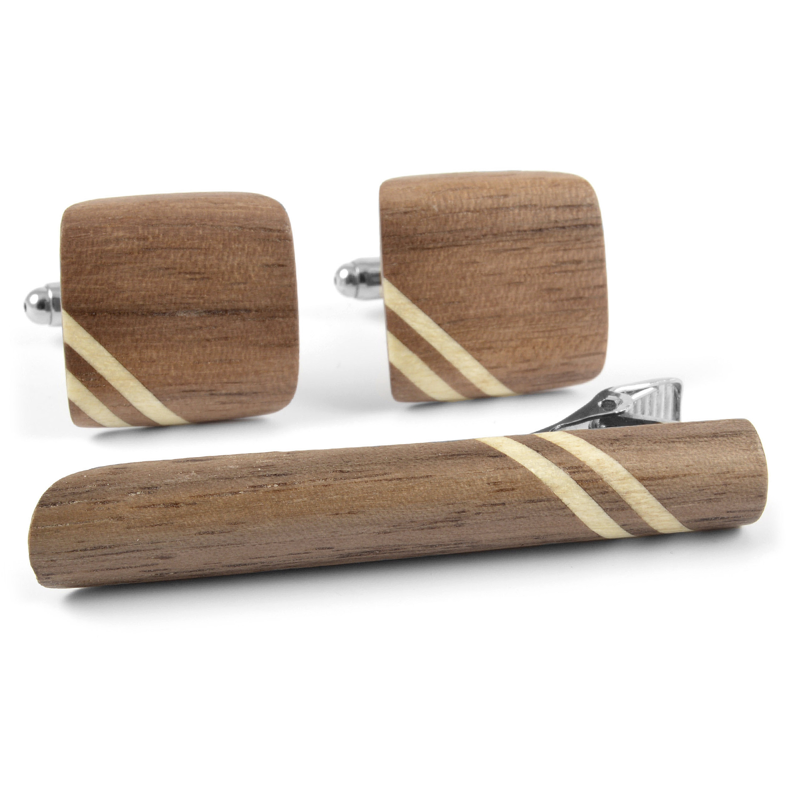Walnut & Maple Wood Matching Set - 1