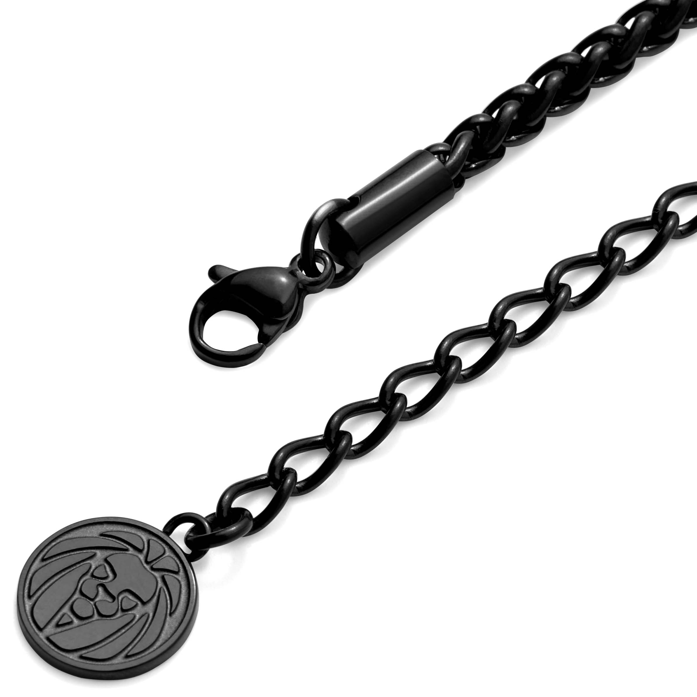 Tadd Black Anchor & Skull Necklace - 5
