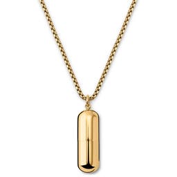 Egan | Gold-Tone Pill Box Chain Necklace