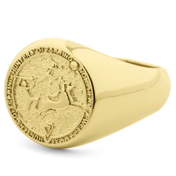 Hunter’s Offspring Signet 925s Gold Classic Ring