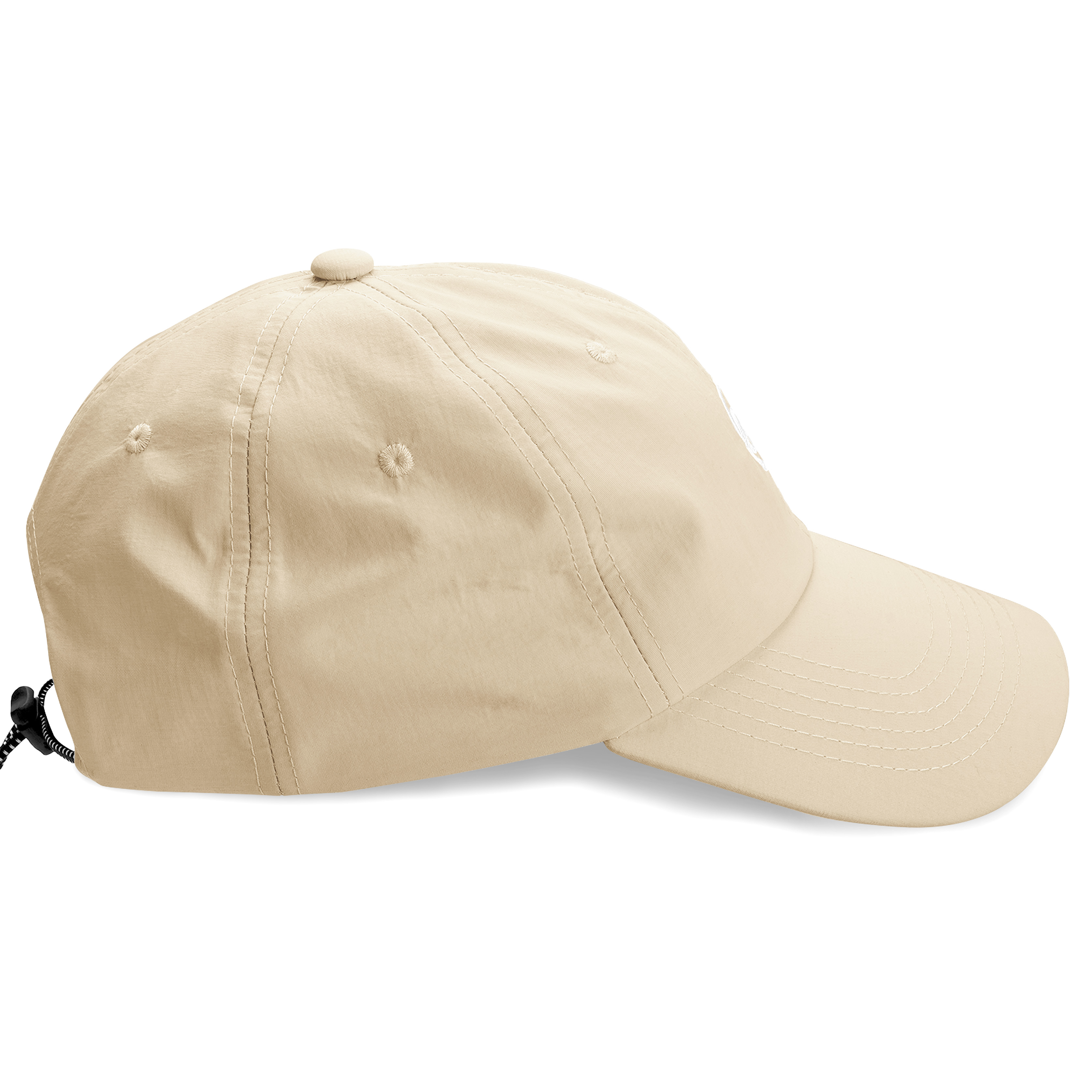 Waykins | Gorra de nailon con logo color arena - 3