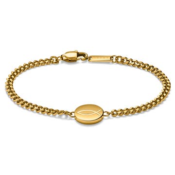 Unity | Goldfarbenes Ichthus-Armband Unity | Goldfarbenes Ichthus-Armband