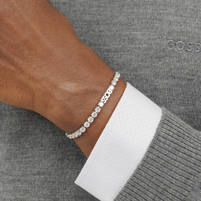 Pulsera BOSS Kassy Glow plateada - 3