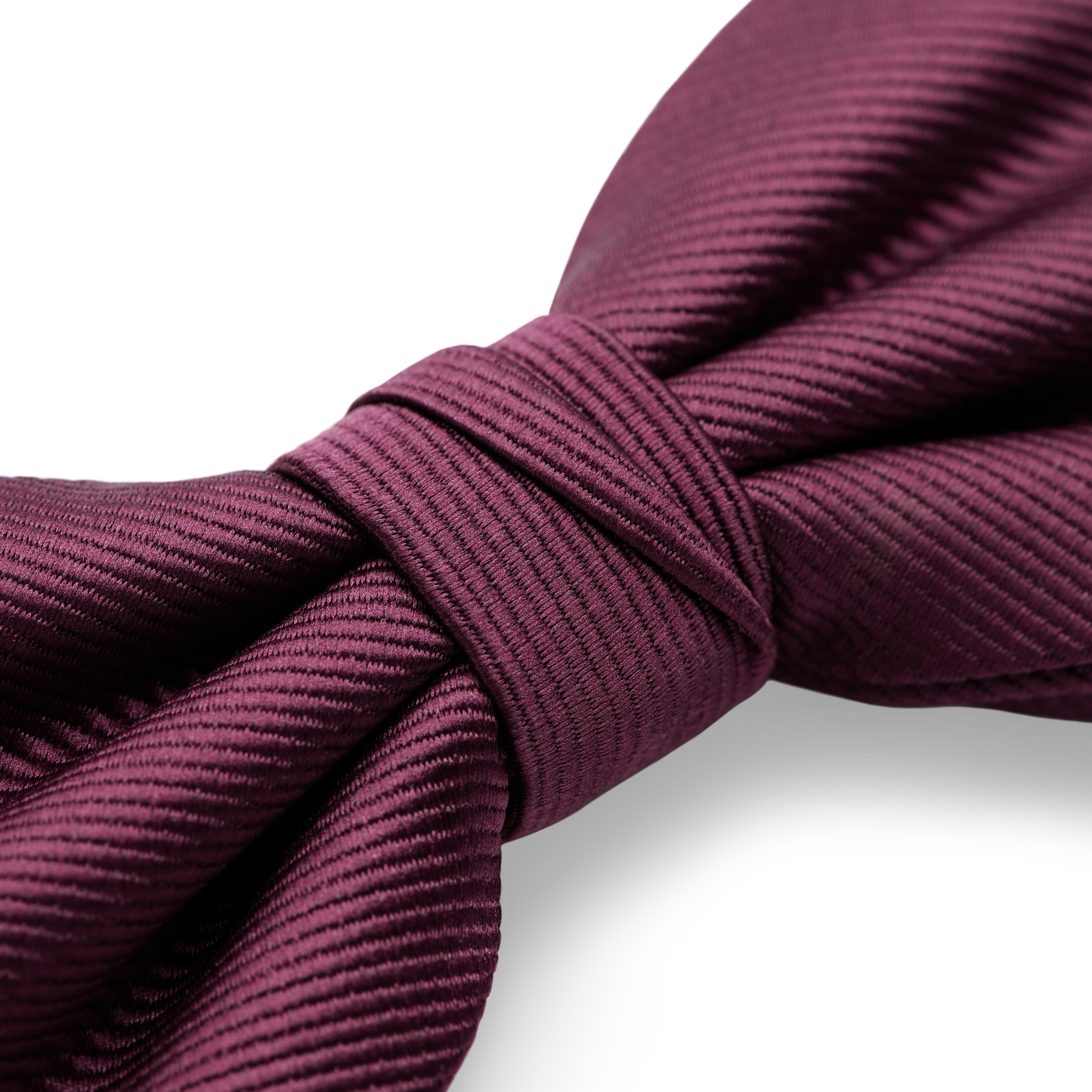 Crimson Pre-Tied Grosgrain Bow Tie - 4