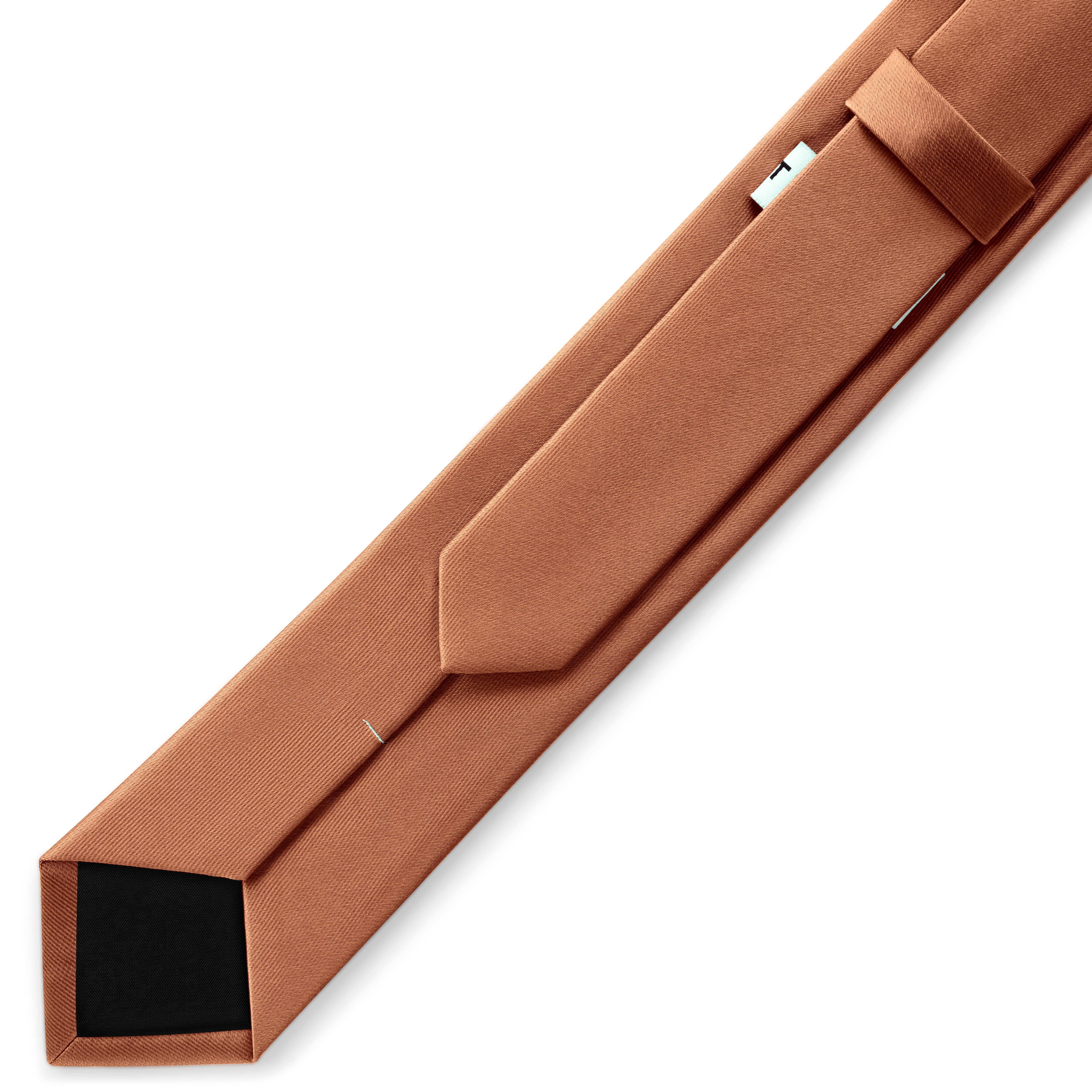 6 cm Slankt Cognacfarget Satengslips - 3