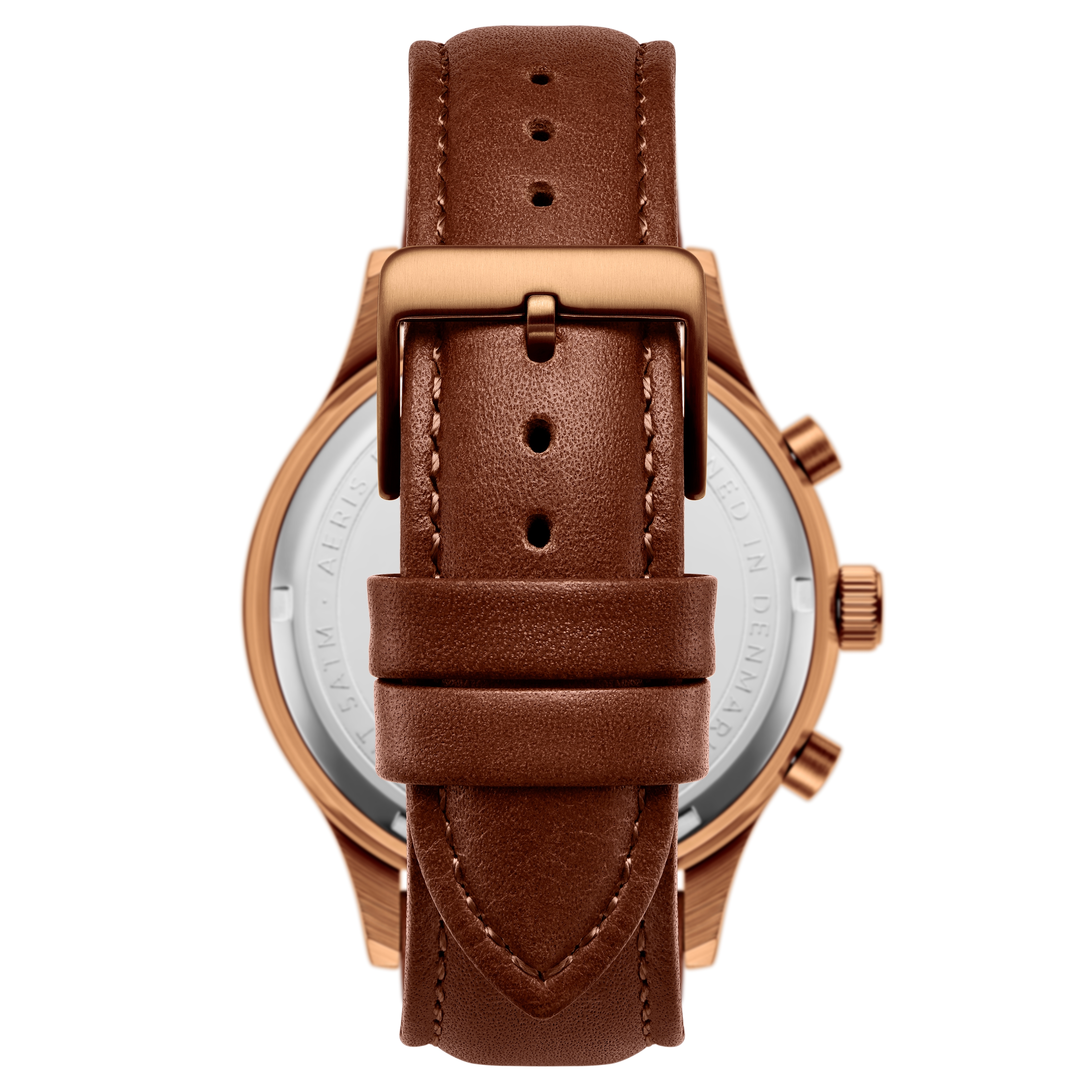 Aeris | Brun & Mässing Kronografklocka - 5