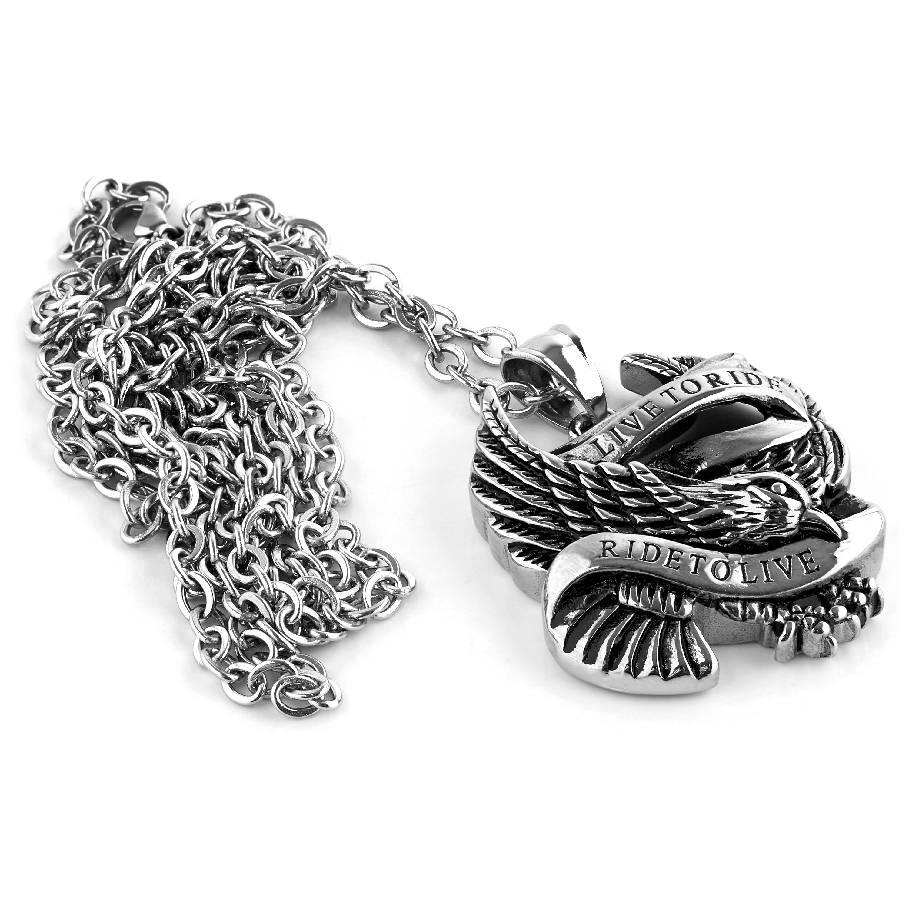 Stalen Vrije Geest Biker Ketting - 2