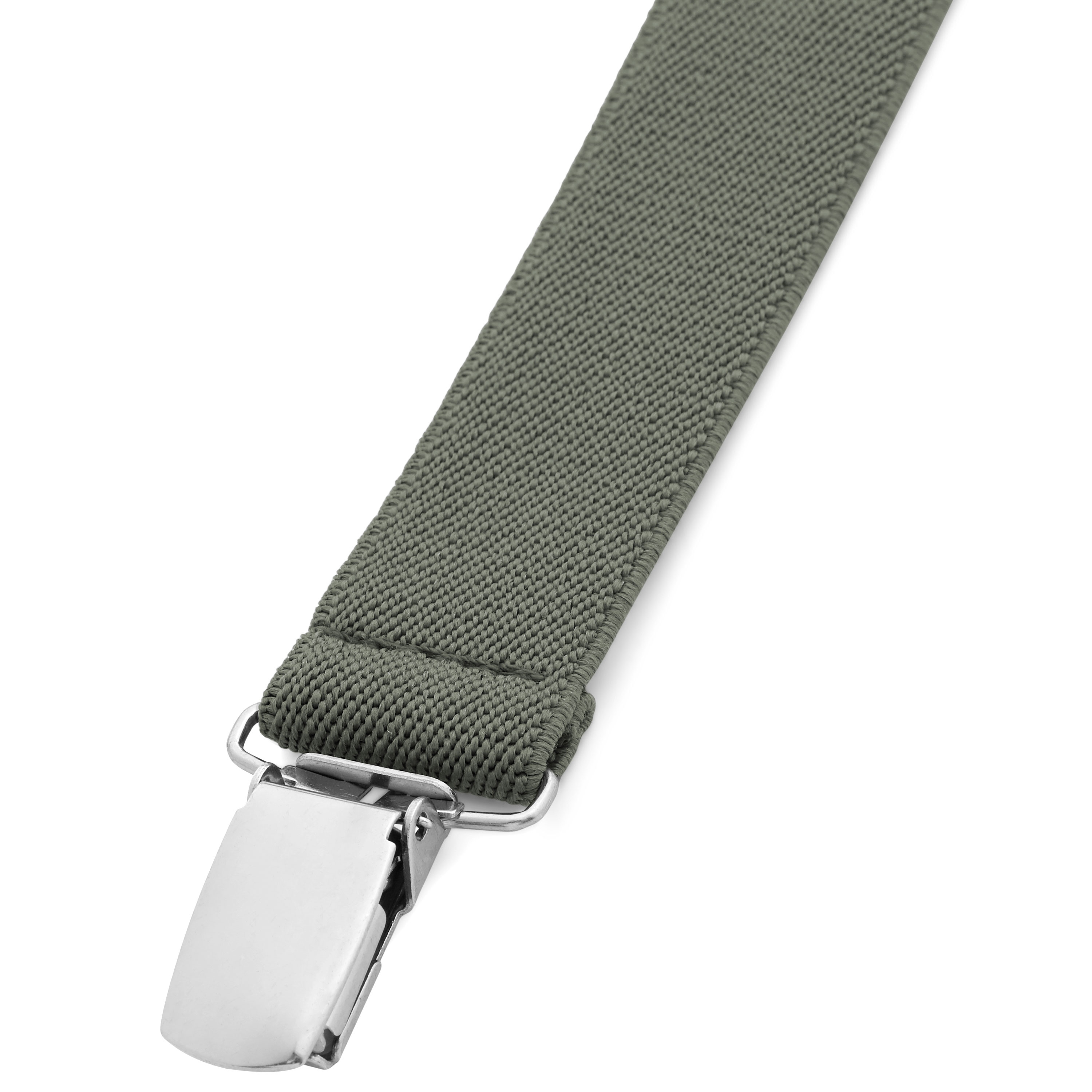 Charcoal Slim Clip-On Suspenders  - 3