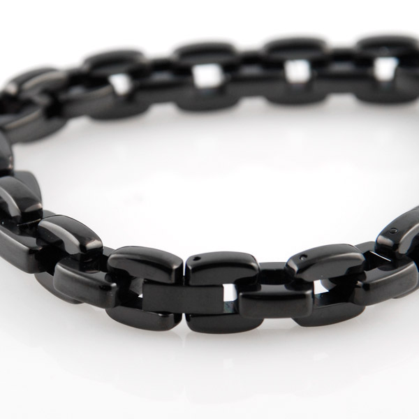 Sort Klassisk Stålarmbånd - 3