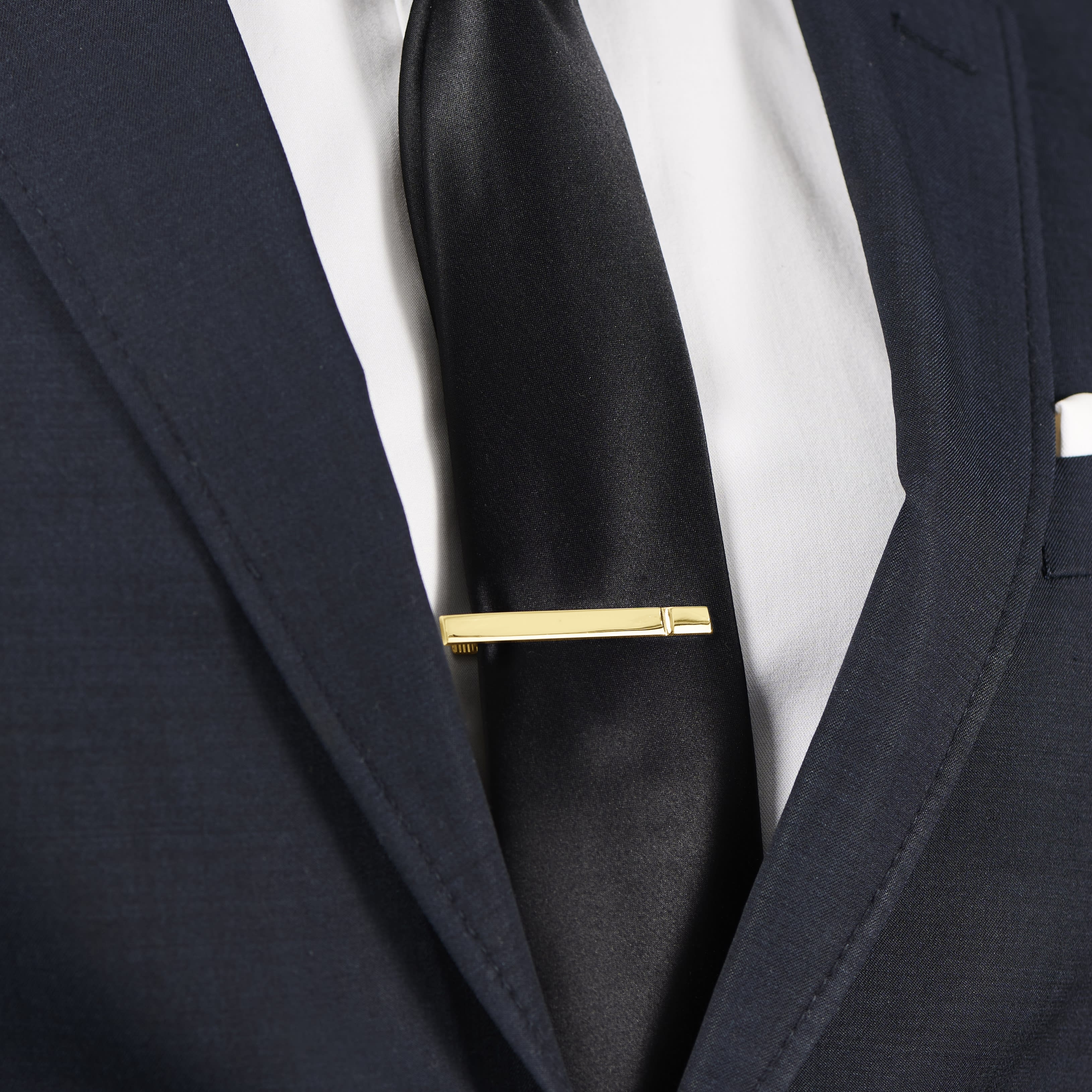 Goudvergulde 925 Zilveren Dasspeld met Groef - 5