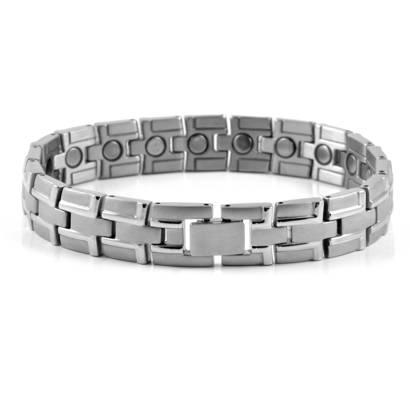 Bracciale da uomo con magneti in acciaio - 2