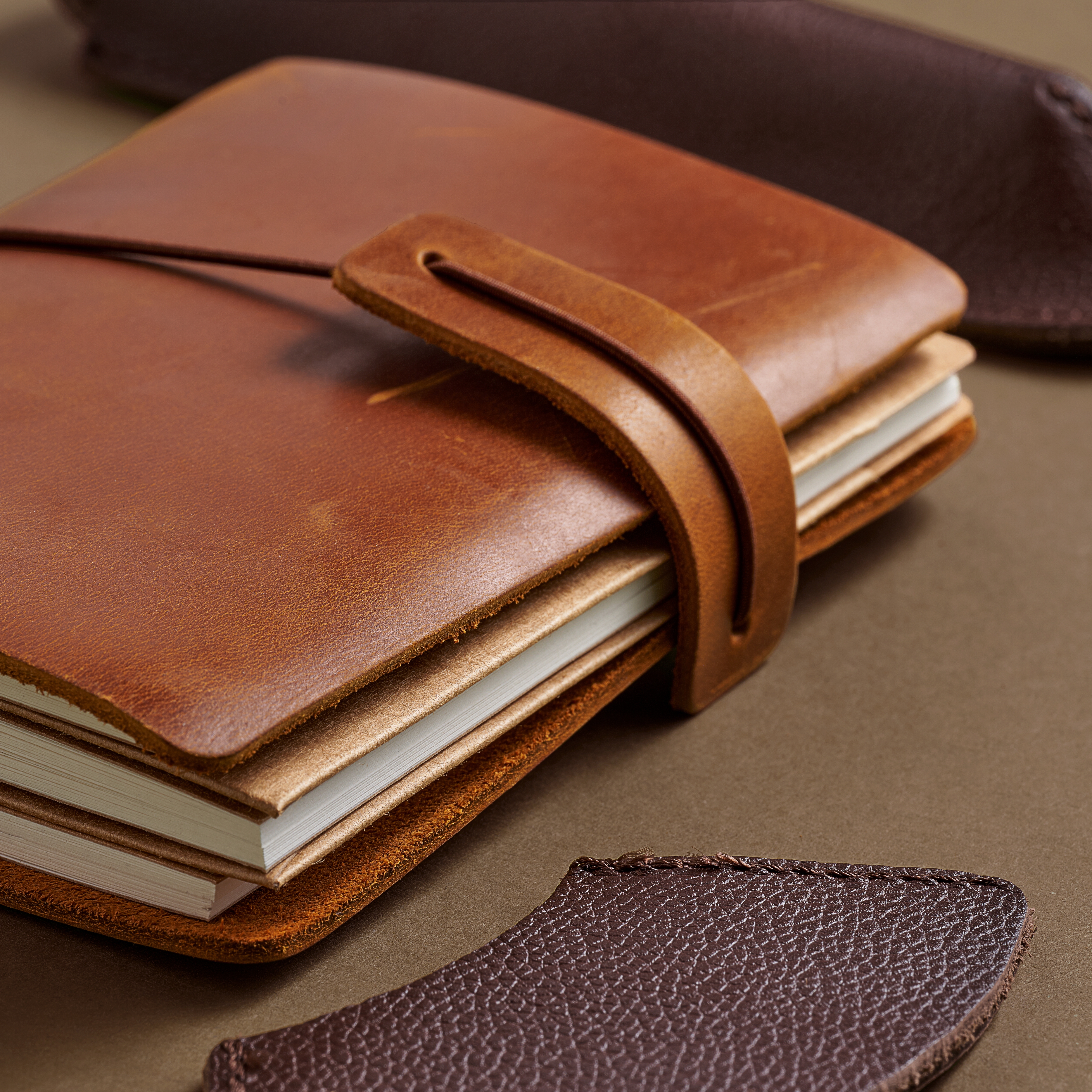 Caja de regalo de diario profesional | cuero marrón - 4