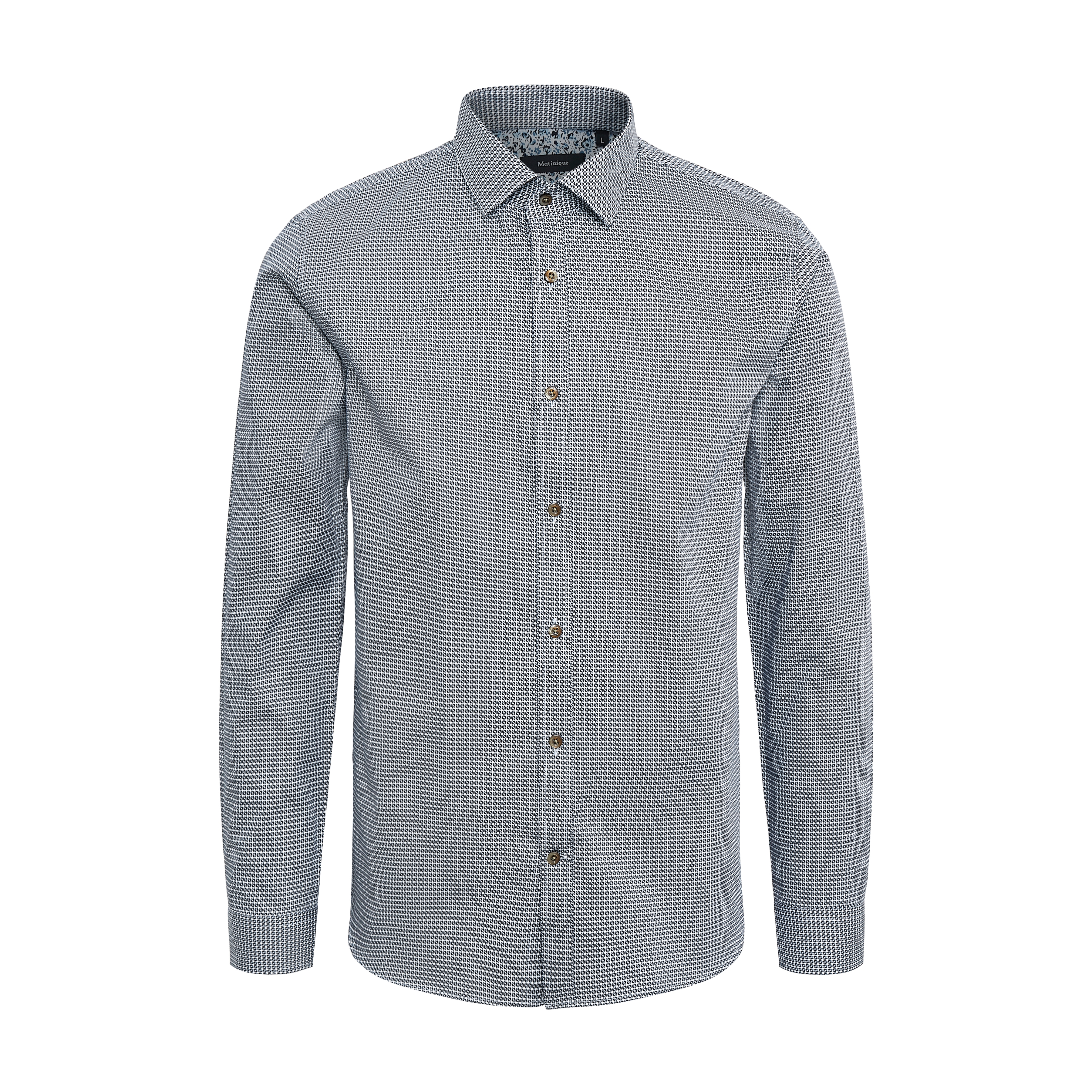 Sininen timanttikuvioinen Trostol -kauluspaita - 1