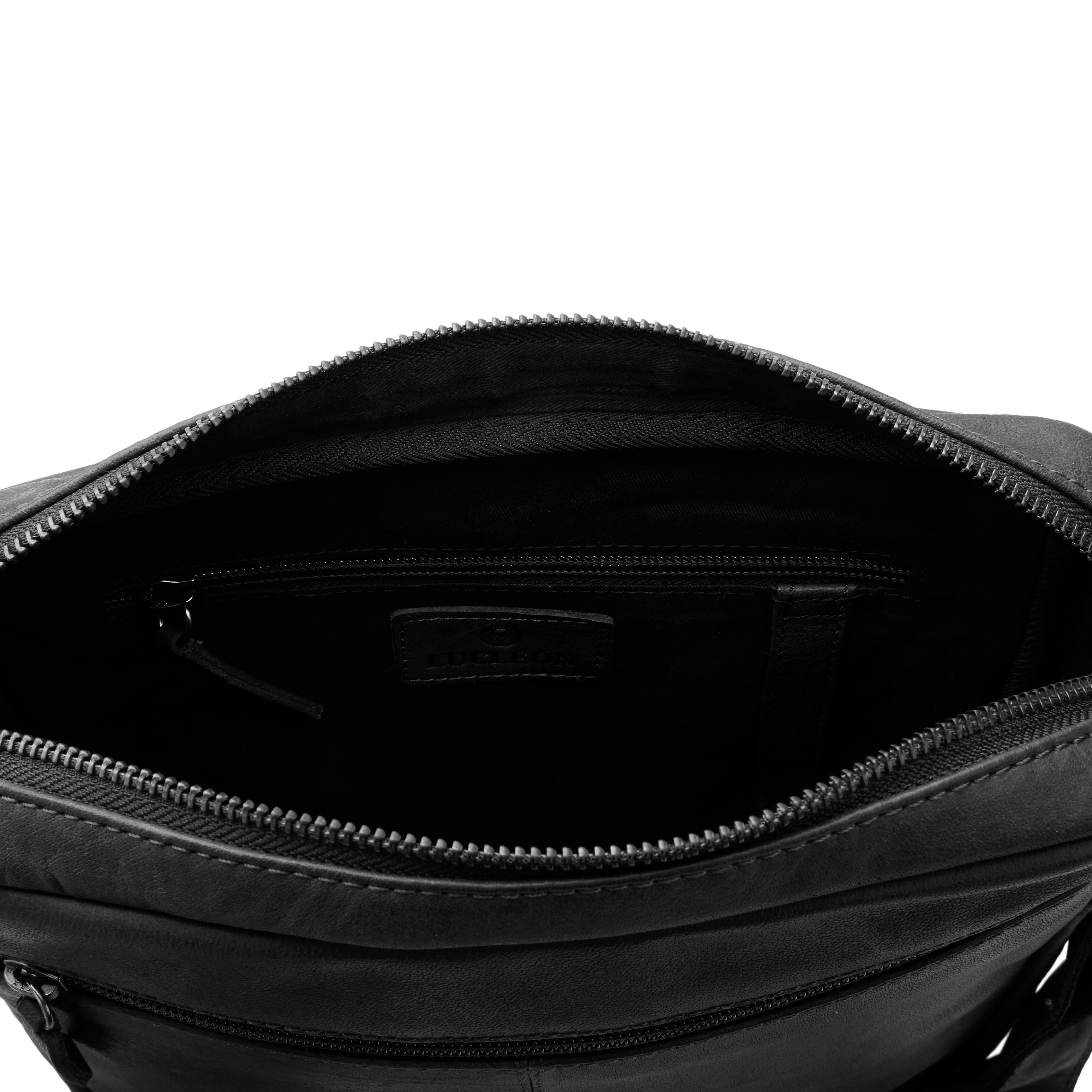 Geantă din piele neagră Oxford Classic City - 5