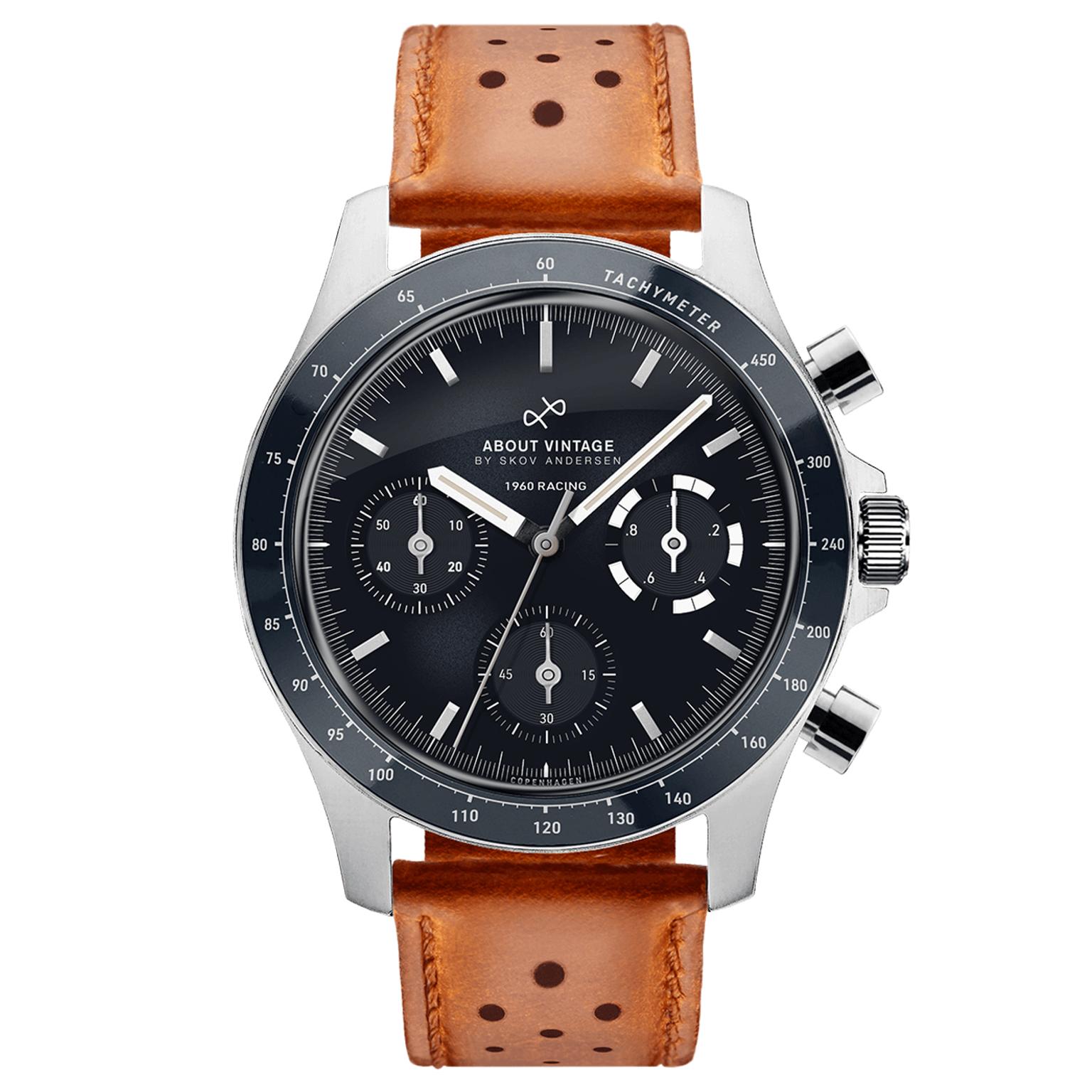 1960 Racing Chronograph | Surgical Steel & Midnight Blue 1960 Racing Chronograph | Surgical Steel & Midnight Blue