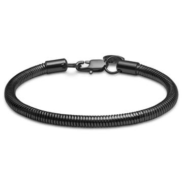 Essentials | 5 mm Gunmetal Black Snake Chain Bracelet Essentials | 5 mm Gunmetal Black Snake Chain Bracelet