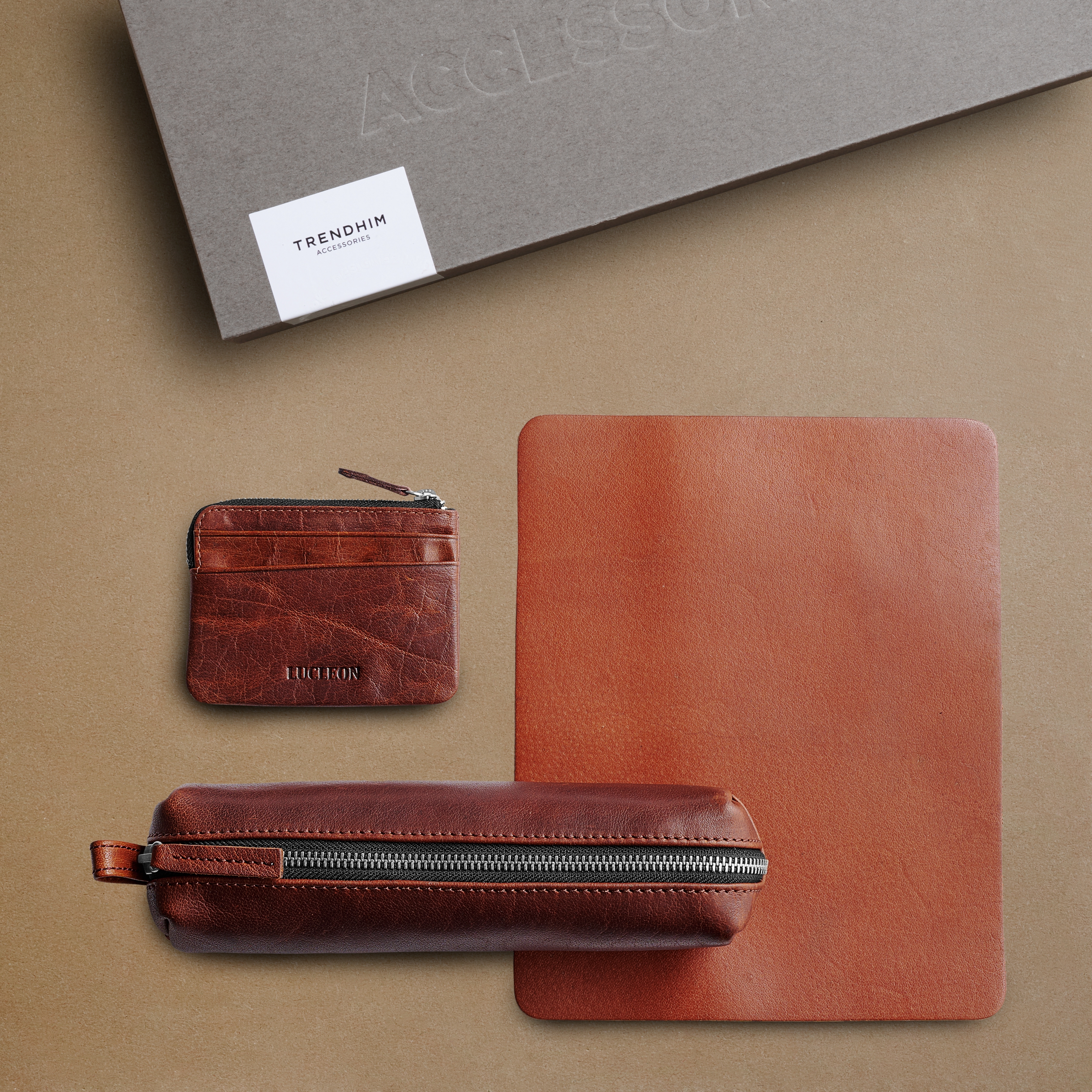 Caja de regalo profesional de oficina | Cuero marrón - 2