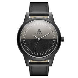 Arbor | Grijs Esdoorn Horloge met Tweekleurige Wijzerplaat