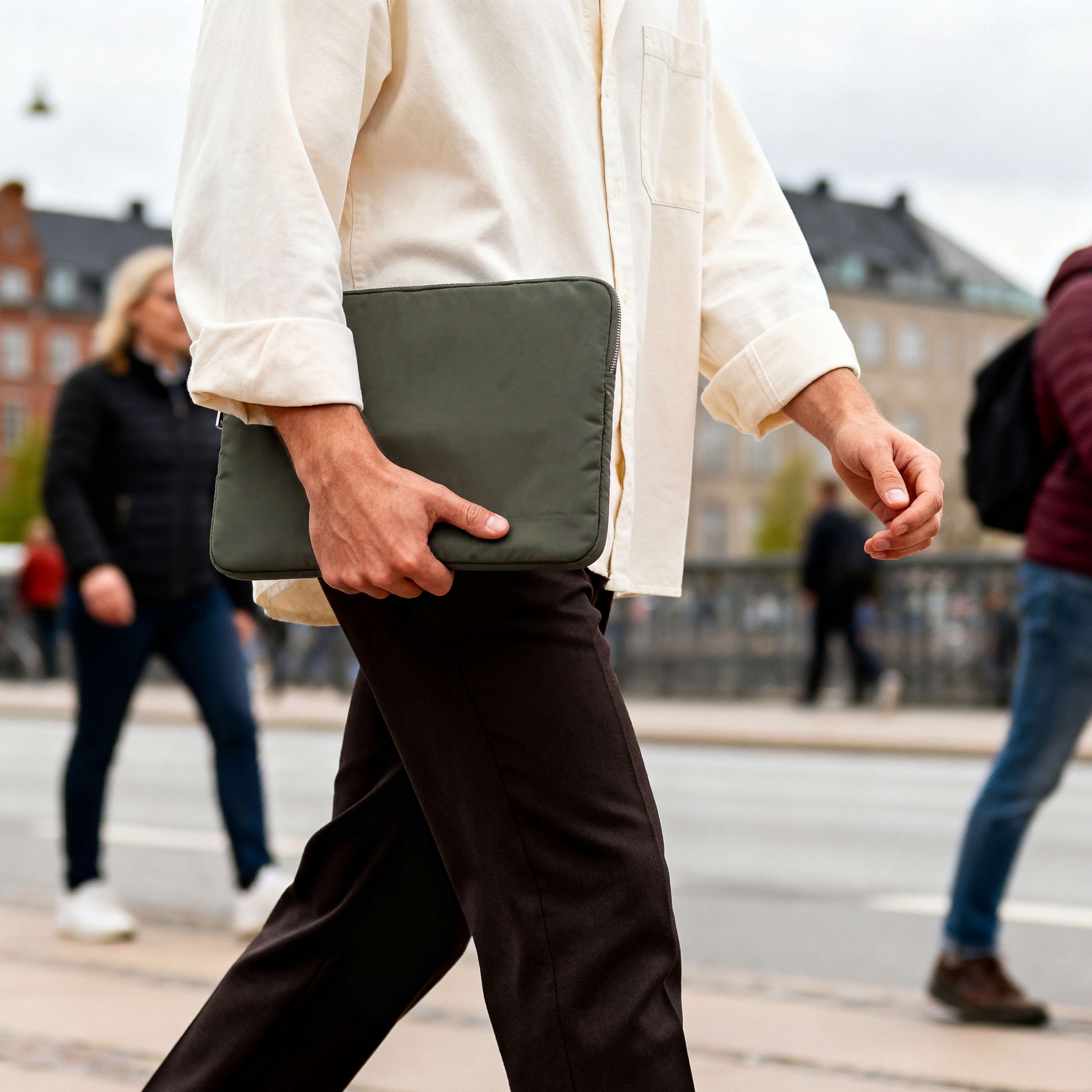 FAZE | 13" funda para portátil acolchada verde  - 3